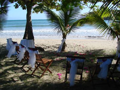 Beach wedding La Sagesse Grenada