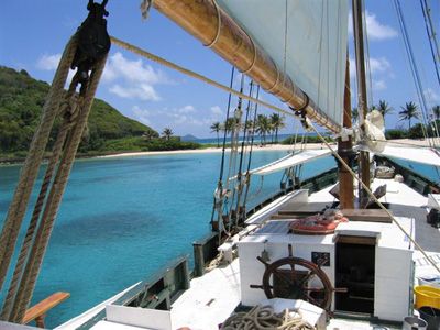 At anchor, Myreau, Grenadines