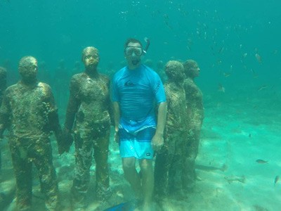 Snorkeling at the Underwater Sculpture Park